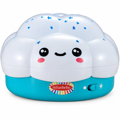 Infunbebe My Little Cloud – Projektor Muzikor për Bebe në Formë Reje