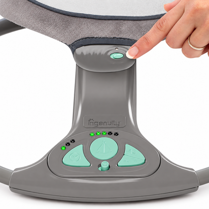 Ingenuity ConvertMe Swing-2-Seat Orson – Luhatëse dhe Ulëse Portative 2-në-1 për Bebe