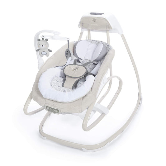 Ingenuity Smart Size Taylor Teddy 10639 – Luhatëse Elektrike dhe Relaksuese 2-në-1 për Bebe