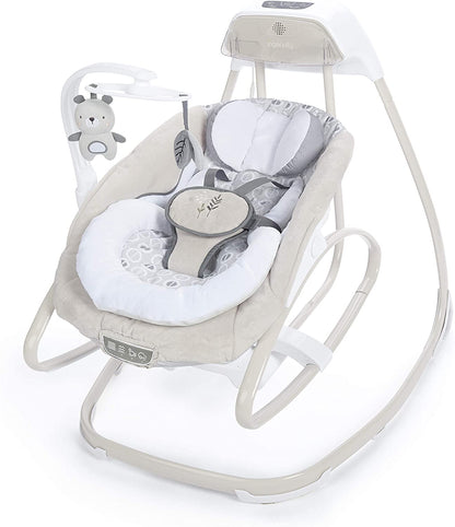 Ingenuity Smart Size Taylor Teddy 10639 – Luhatëse Elektrike dhe Relaksuese 2-në-1 për Bebe