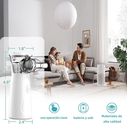 Inhalator Elektrik Mesh – Nebulizator Portativ për Fëmijë dhe të Rritur me Teknologji të Avancuar të Inhalimit