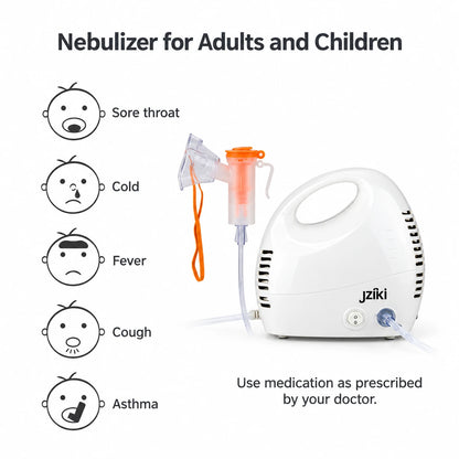 Inhalator Kompakt me Maska për Fëmijë dhe të Rritur