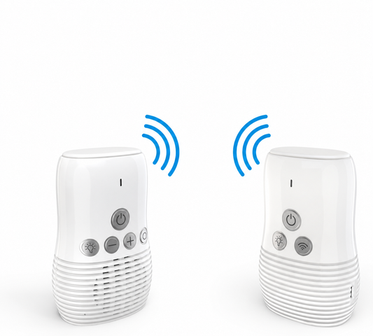 Interfon Audio për Bebe 2.4 GHz – Komunikim Dykahësh dhe Dritë Nate