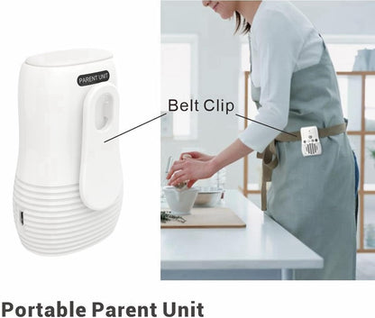 Interfon Audio për Bebe 2.4 GHz – Komunikim Dykahësh dhe Dritë Nate