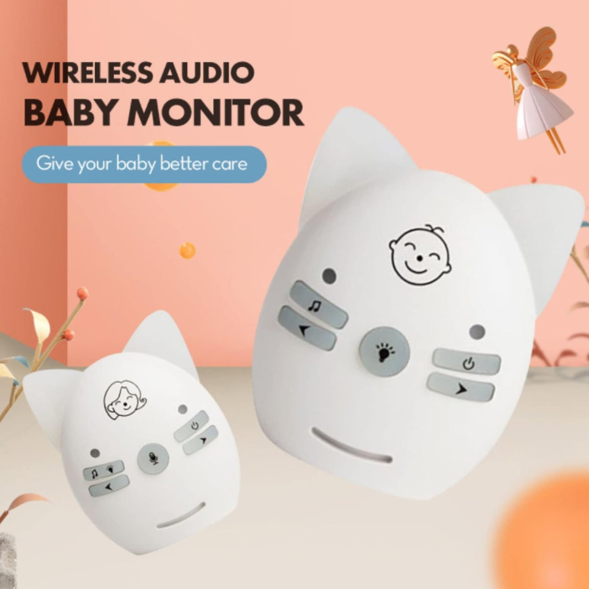 Interfon Audio Digjital për Bebe – Sinjal me Rreze të Gjatë dhe Dritë Nate