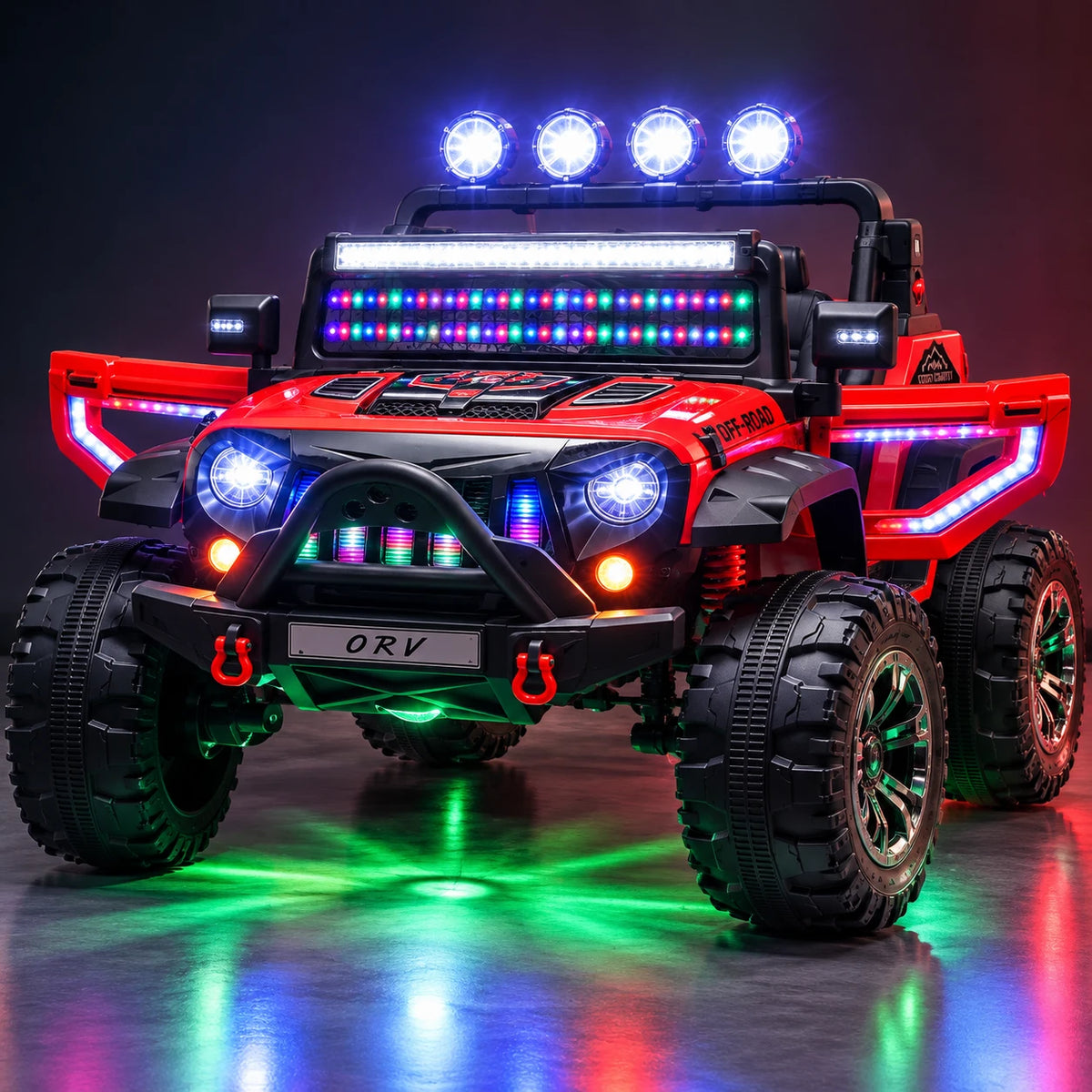 Jeep Off-Road 4x4 Style – Makinë Elektrike për Fëmijë me Drita LED