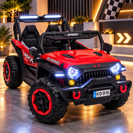 Jeep RZR Off-Road – Makinë Elektrike Sportive për Fëmijë me 2 Ulëse dhe Drita LED
