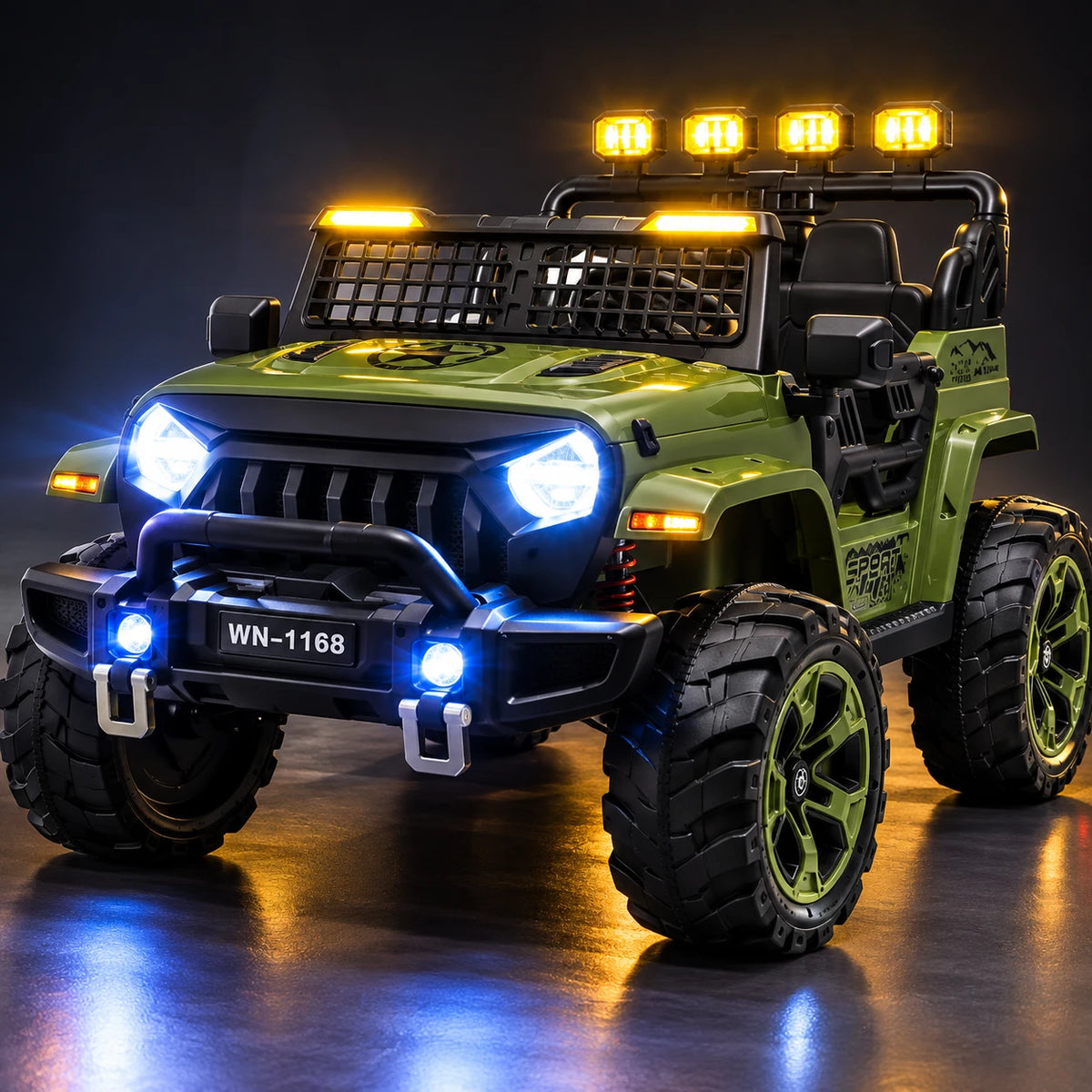 Jeep Wrangler Off-Road 24V – Makinë Elektrike Super e Fuqishme për Fëmijë