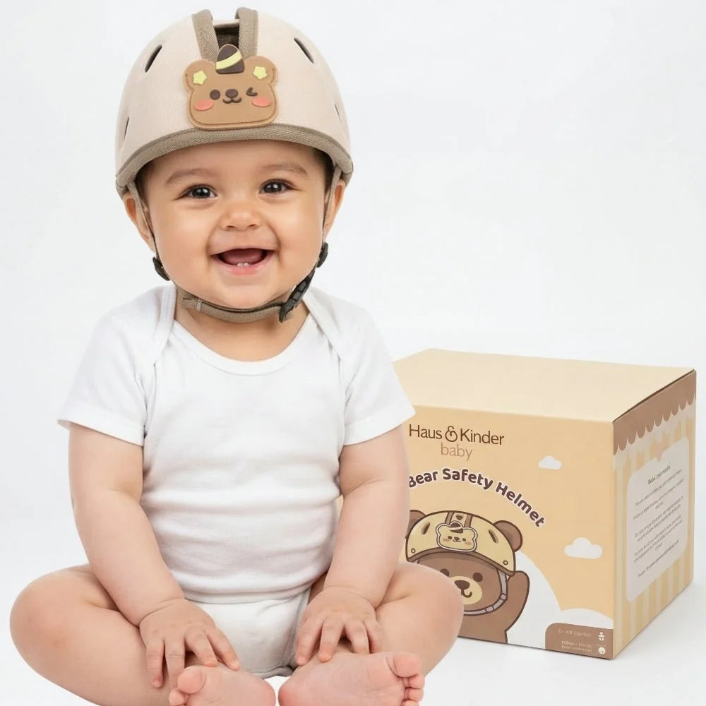Kapelë Mbrojtëse për Kokën e Bebes, 0–48 Muaj – Baby Bear Safety Helmet