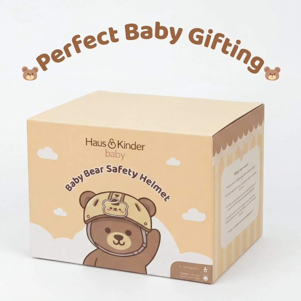 Kapelë Mbrojtëse për Kokën e Bebes, 0–48 Muaj – Baby Bear Safety Helmet