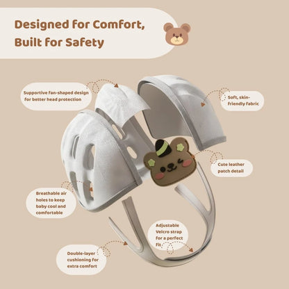 Kapelë Mbrojtëse për Kokën e Bebes, 0–48 Muaj – Baby Bear Safety Helmet