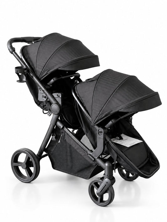 Karrocë për Binjakë Umbrella Sneaker – Black
