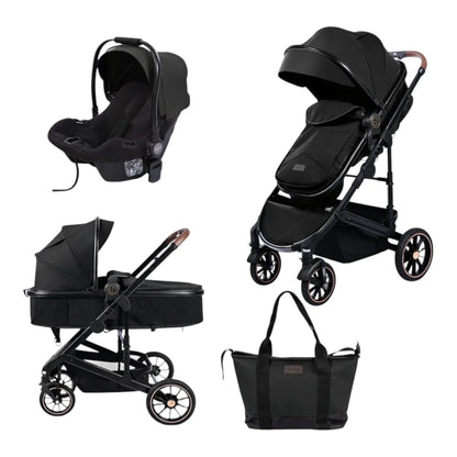 Karrocë Burbay H6 PU – Set 3 në 1