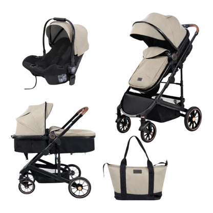 Karrocë Burbay H6 PU – Set 3 në 1