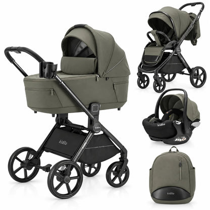 Karrocë Kidilo Ancona – Set 4 në 1 për Bebe
