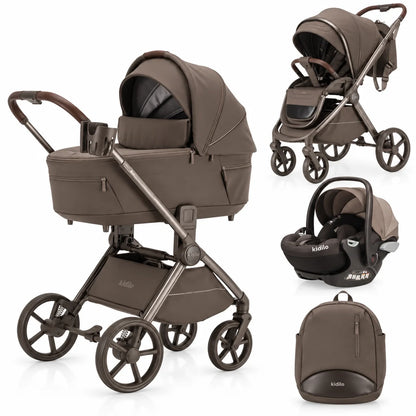 Karrocë Kidilo Ancona – Set 4 në 1 për Bebe