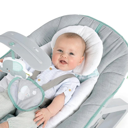 Keep Cozy Ulëse Relaksuese 3-në-1 për Bebe – Luhatëse, Vibruese dhe Ulëse për Fëmijë 0–30 Muaj