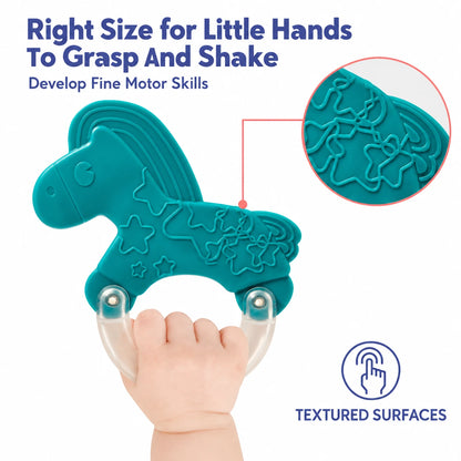 Kids Melody Baby Puzzle Rattle – Set me 12 Trokitëse dhe Kafshuese për Bebe