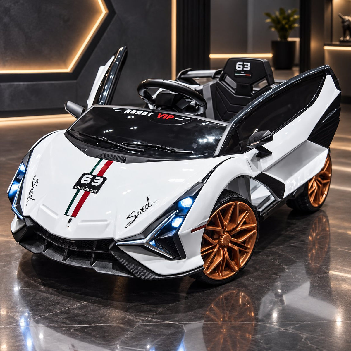 Lamborghini 7199 – Veturë Elektrike për Fëmijë me Dy Ulëse