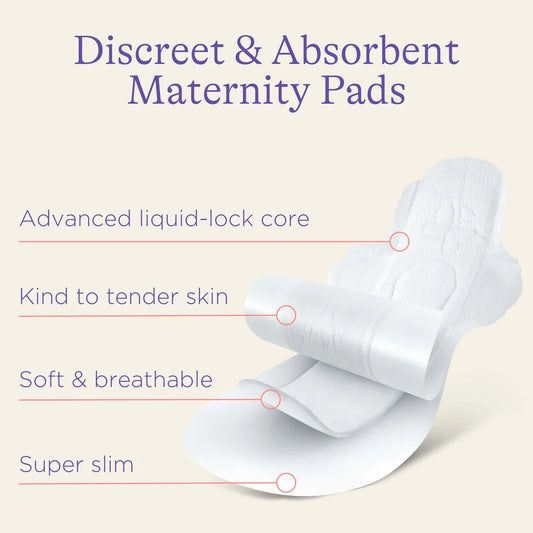 Lansinoh Discreet & Absorbent Maternity Pads – Peceta Postpartum për 2+ Javë Pas Lindjes