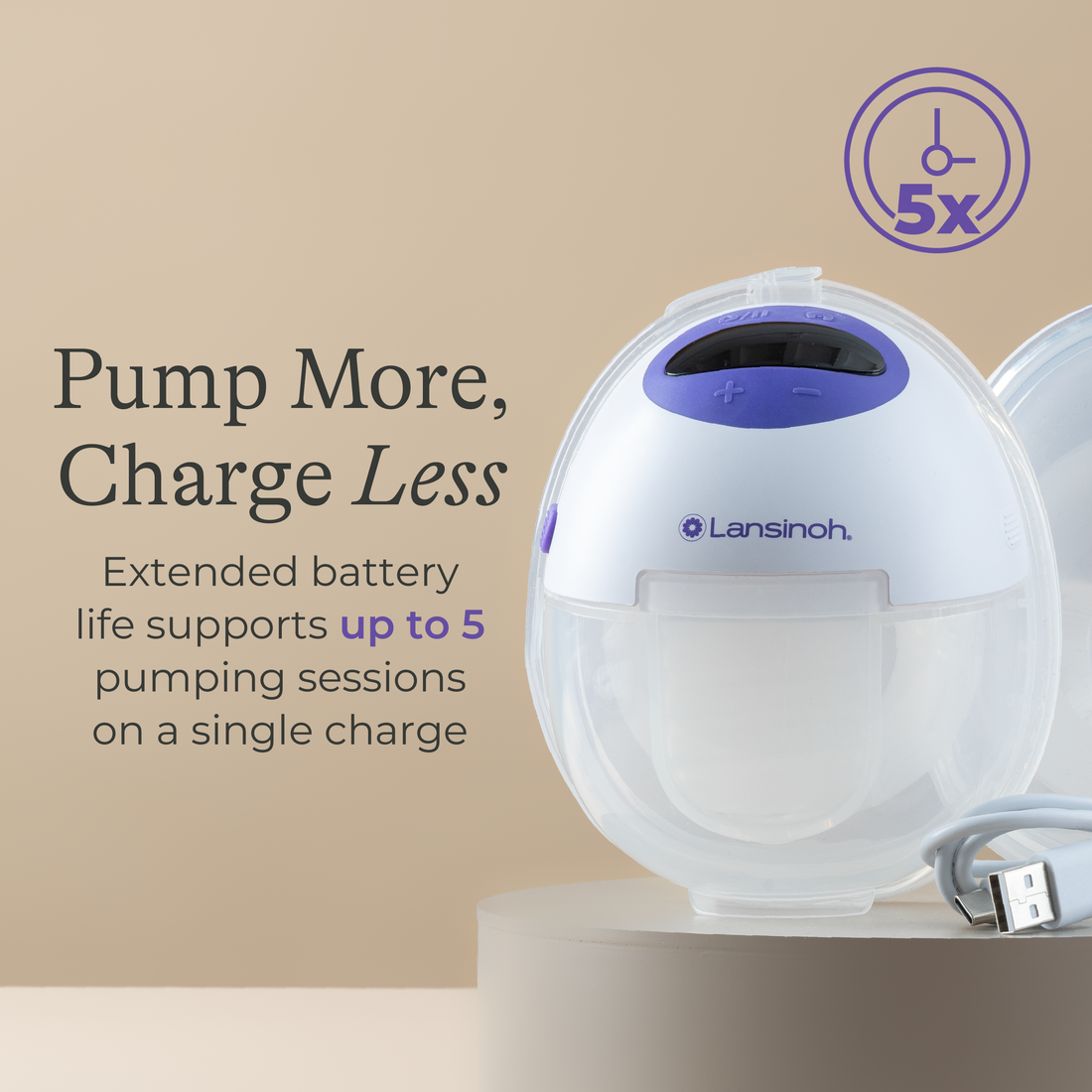 Lansinoh DiscreetDuo Flow Pompë Gjiri e Veshshme – imazhi 9