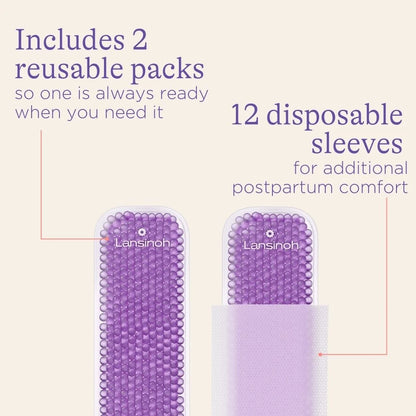 Lansinoh Hot & Cold Postpartum Therapy Packs – Kompresa të Ngrohta dhe të Ftohta për Pas Lindjes