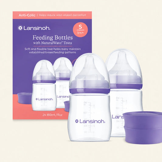 Lansinoh Natural Shishe Anti-Colic 160 ml – Set 2 Copë