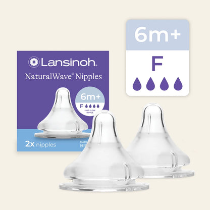 Lansinoh NaturalWave Thithka Silikoni për Shishe – 2 Copë – imazhi 2