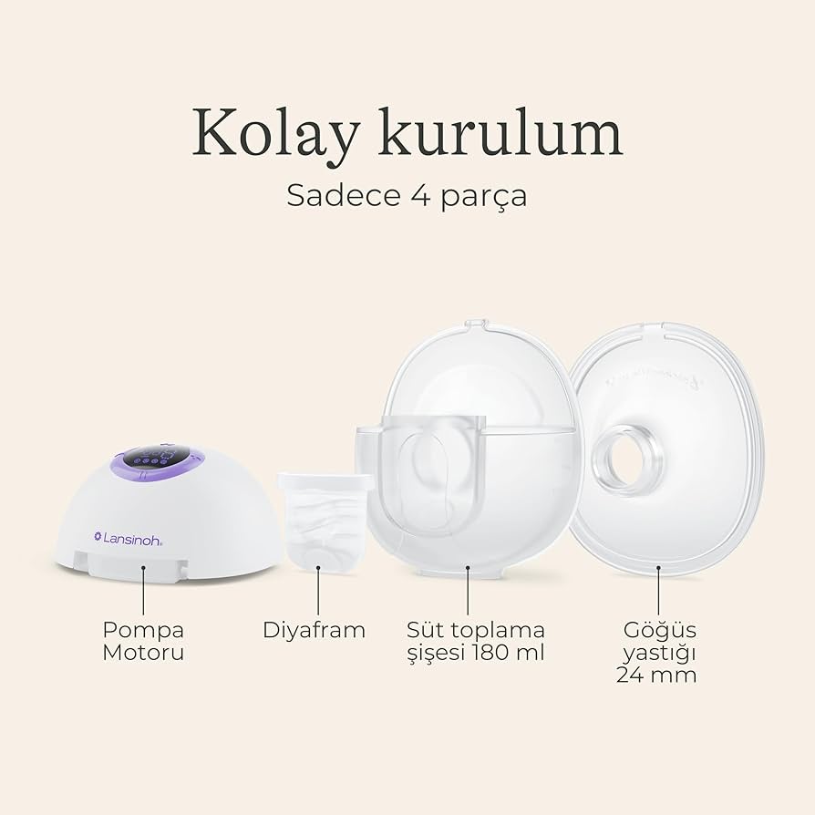 Lansinoh Pompë Gjiri Pa Duar 180 ml – imazhi 1
