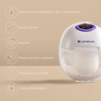 Lansinoh Pompë Gjiri Pa Duar 180 ml – imazhi 6