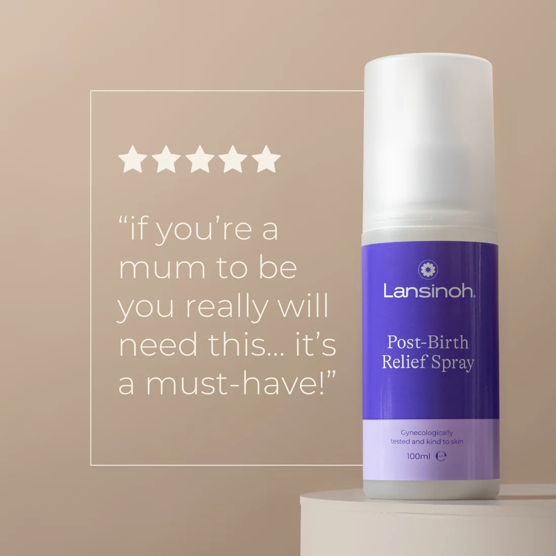 Lansinoh Post-Birth Relief Spray 100 ml – Sprej Qetësues për Kujdesin Pas Lindjes