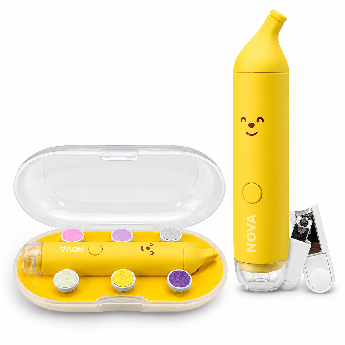 Banana Pop – Limë Elektrike për Thonjtë e Bebes me 6 Koka