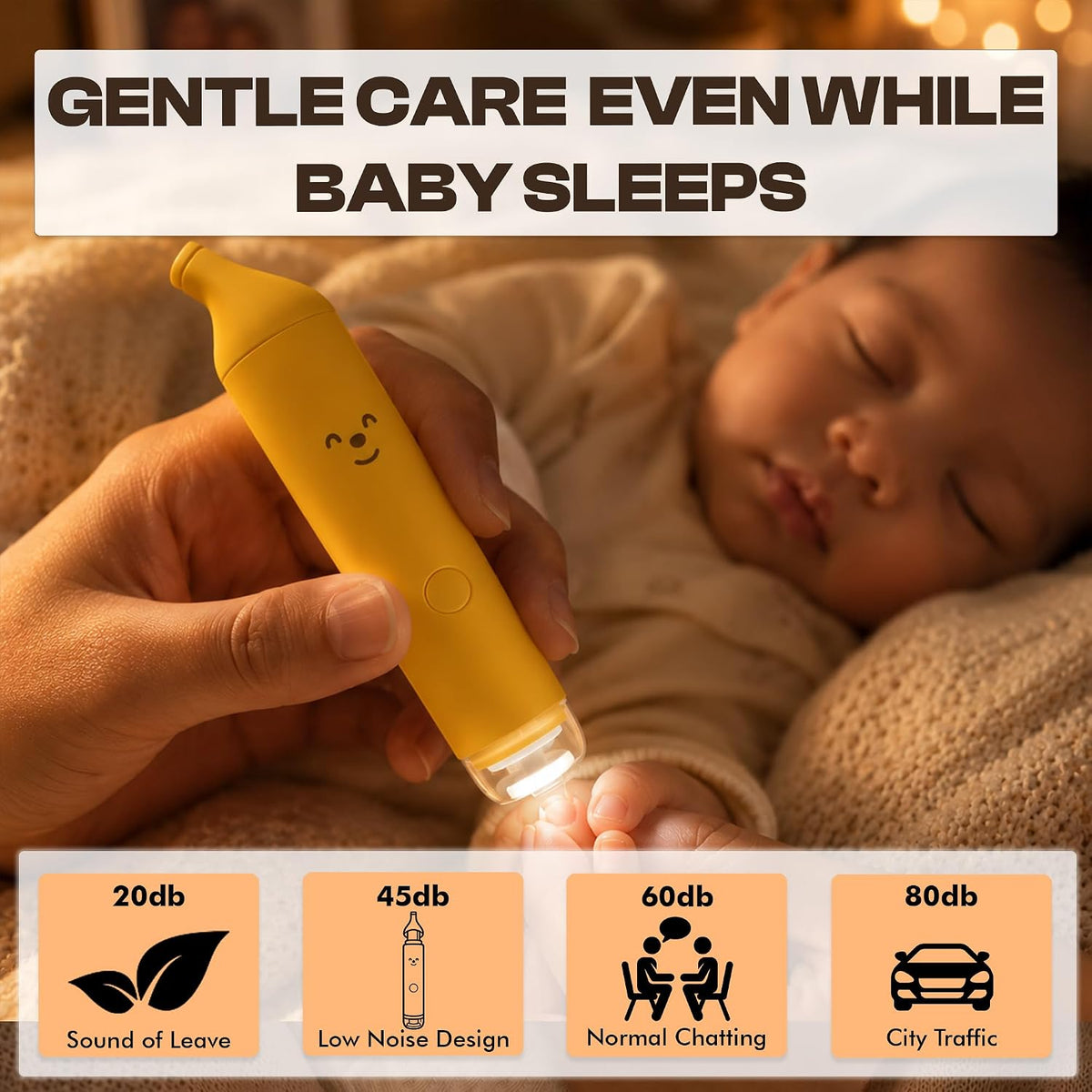 Banana Pop – Limë Elektrike për Thonjtë e Bebes me 6 Koka