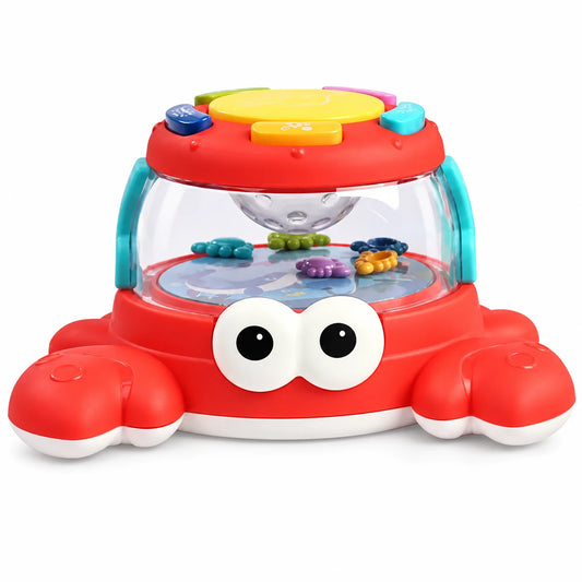 Lodër Gaforre Interaktive që Flet, Lëviz dhe Luan Muzikë – Funny Crab Magic Music Series
