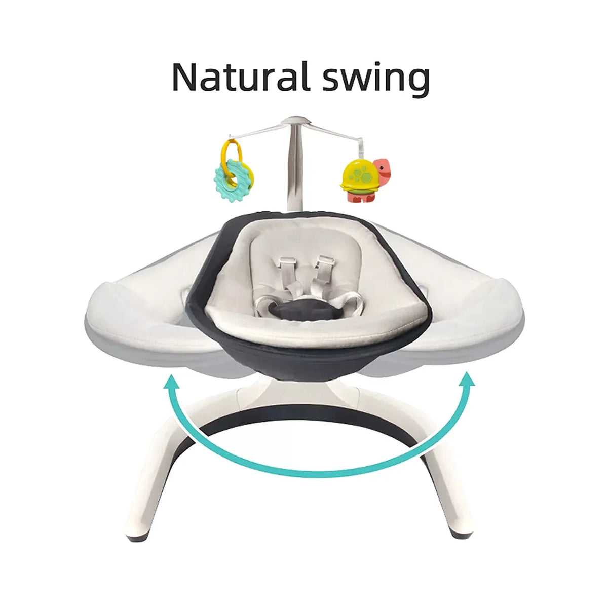 Luhatëse për Bebe 2 në 1 Yaya Duck Babylove – 360°, Muzikë & Vibrim