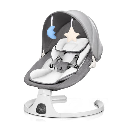 Luhatëse Elektrike Comfort 3 në 1 – Luhatëse & Karrige Rocking, Gri