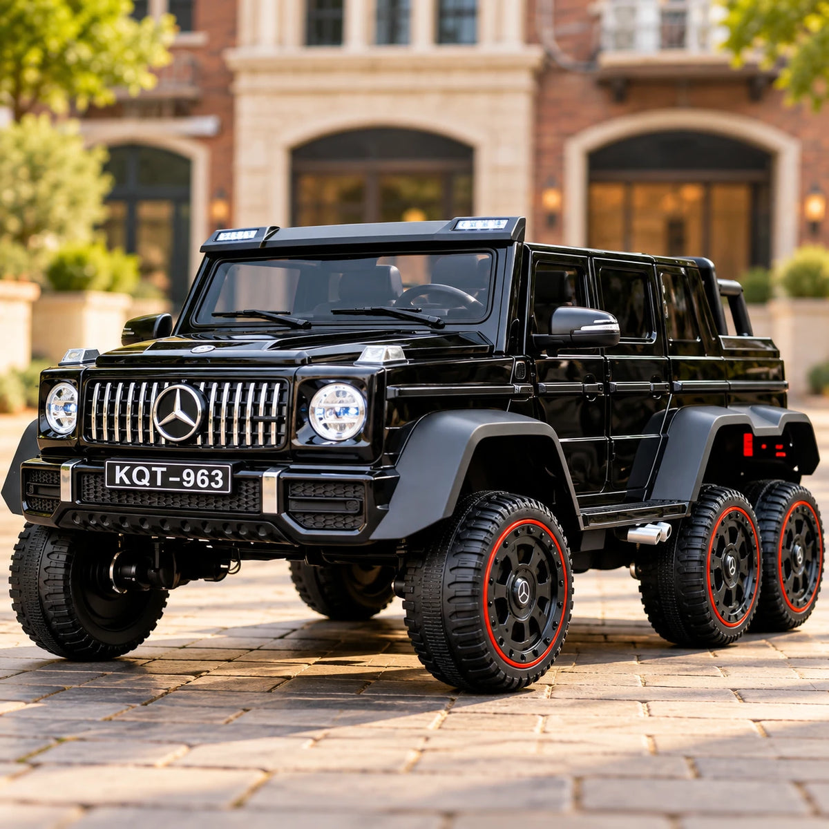 Mercedes G63 6x6 – Makinë Elektrike 12V për Fëmijë me 6 Rrota dhe 2 Ulëse