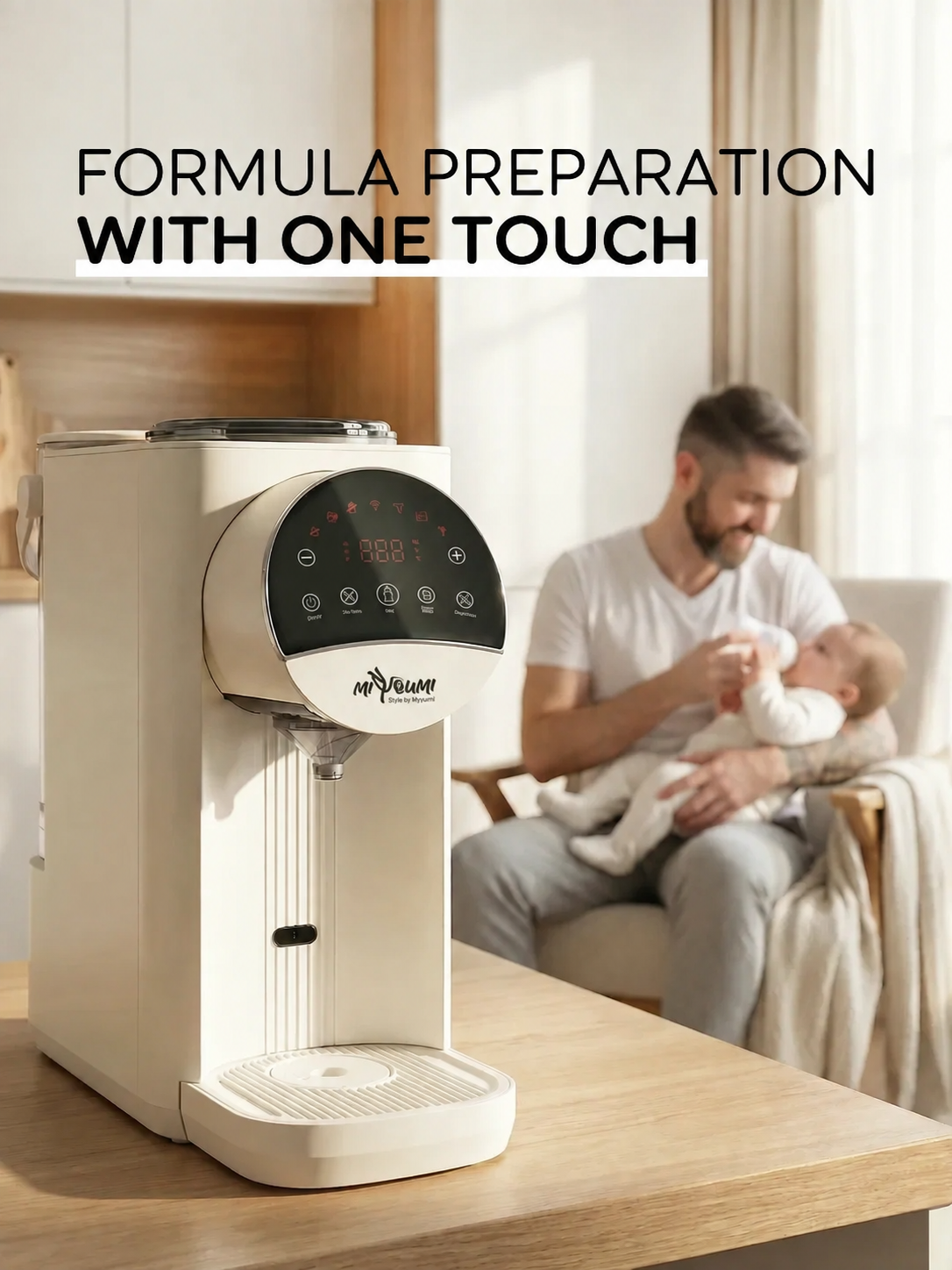 Miyoumi Smart – Përgatitës Automatik i Qumështit Formulë me WiFi dhe Kontroll nga Telefoni