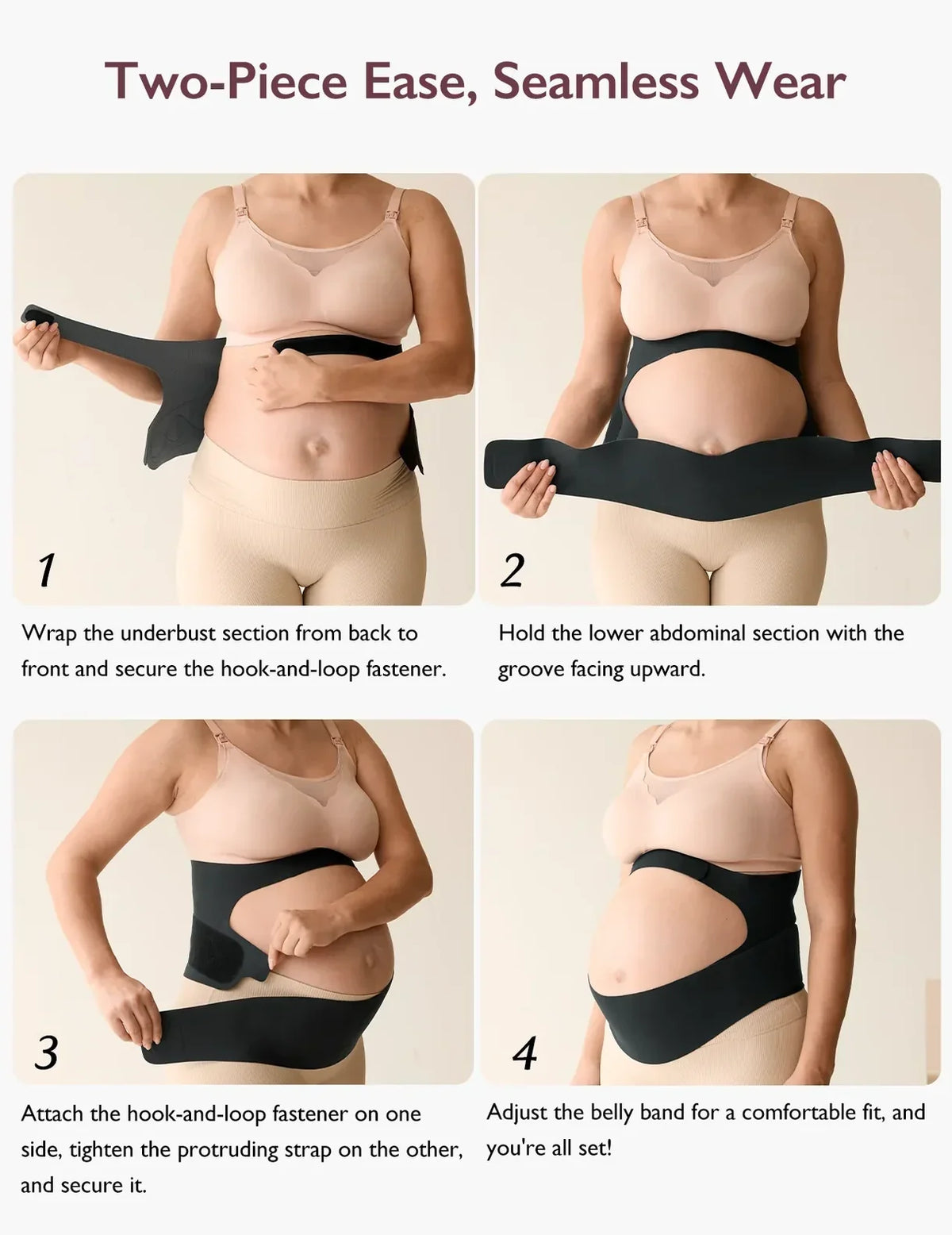 Momcozy BumpEase – Rrip Mbështetës për Barkun dhe Belin gjatë Shtatzënisë