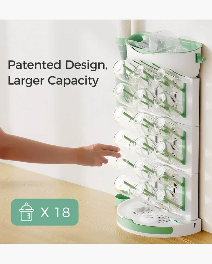 Momcozy DIY – Raft Tharës për Shishe të Bebeve, Kapacitet deri në 18 Shishe