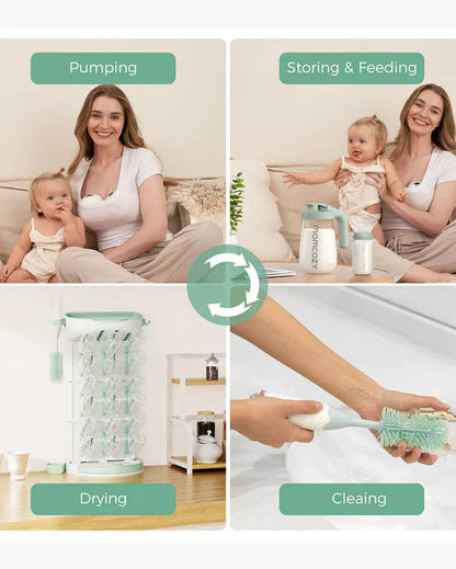 Momcozy DIY – Raft Tharës për Shishe të Bebeve, Kapacitet deri në 18 Shishe