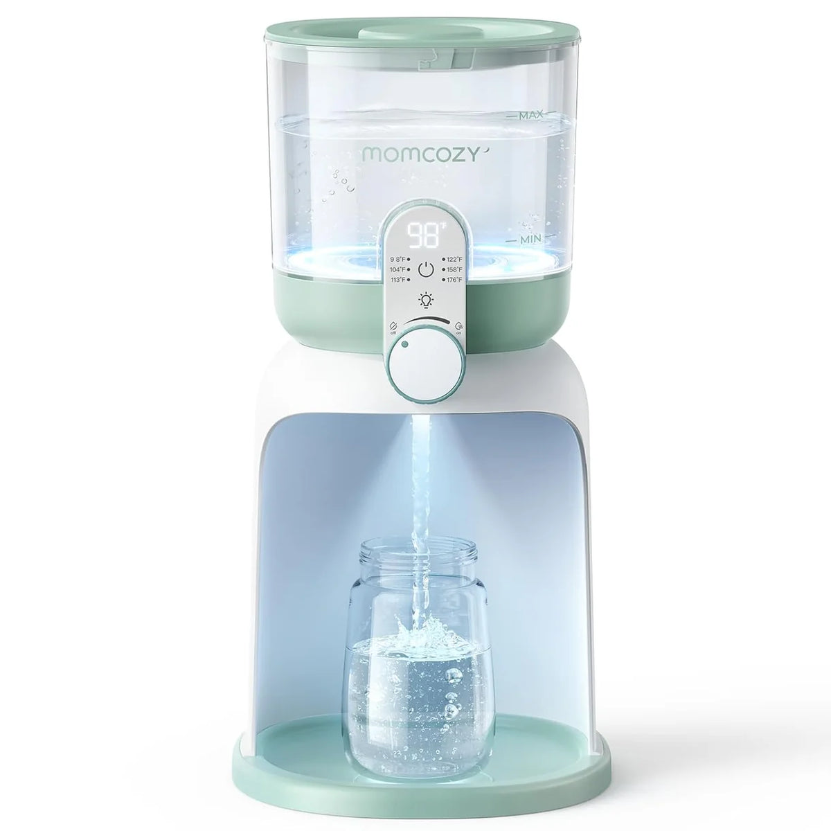Momcozy FD03 Dual Lights – Ngrohës Uji për Bebe me Temperaturë Konstante dhe Ndriçim të Dyfishtë