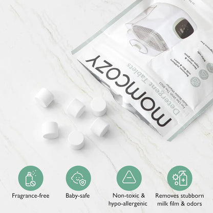 Momcozy KleanPal Pro – Tableta Pastrimi për Shishe dhe Aksesorë të Bebeve, 120 Copë