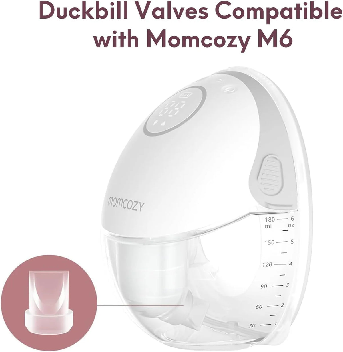 Momcozy M5 – Valvulë Rezervë Duckbill për Pompë Gjiri Elektrike