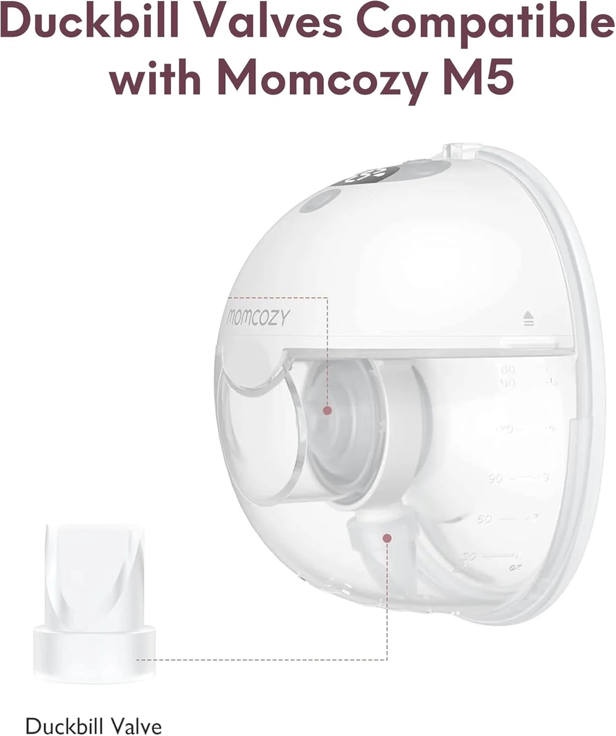 Momcozy M5 – Valvulë Rezervë Duckbill për Pompë Gjiri Elektrike