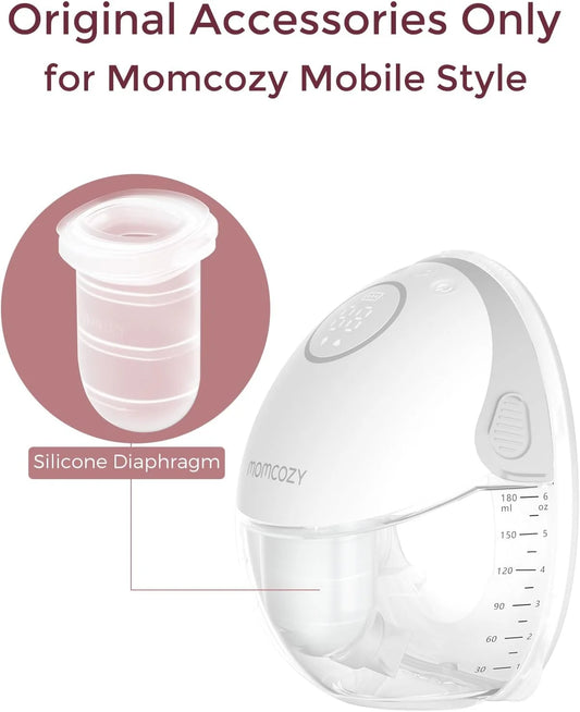 Momcozy Mobile Style M6 – Membranë Rezervë për Pompë Gjiri Elektrike, 2 Copë
