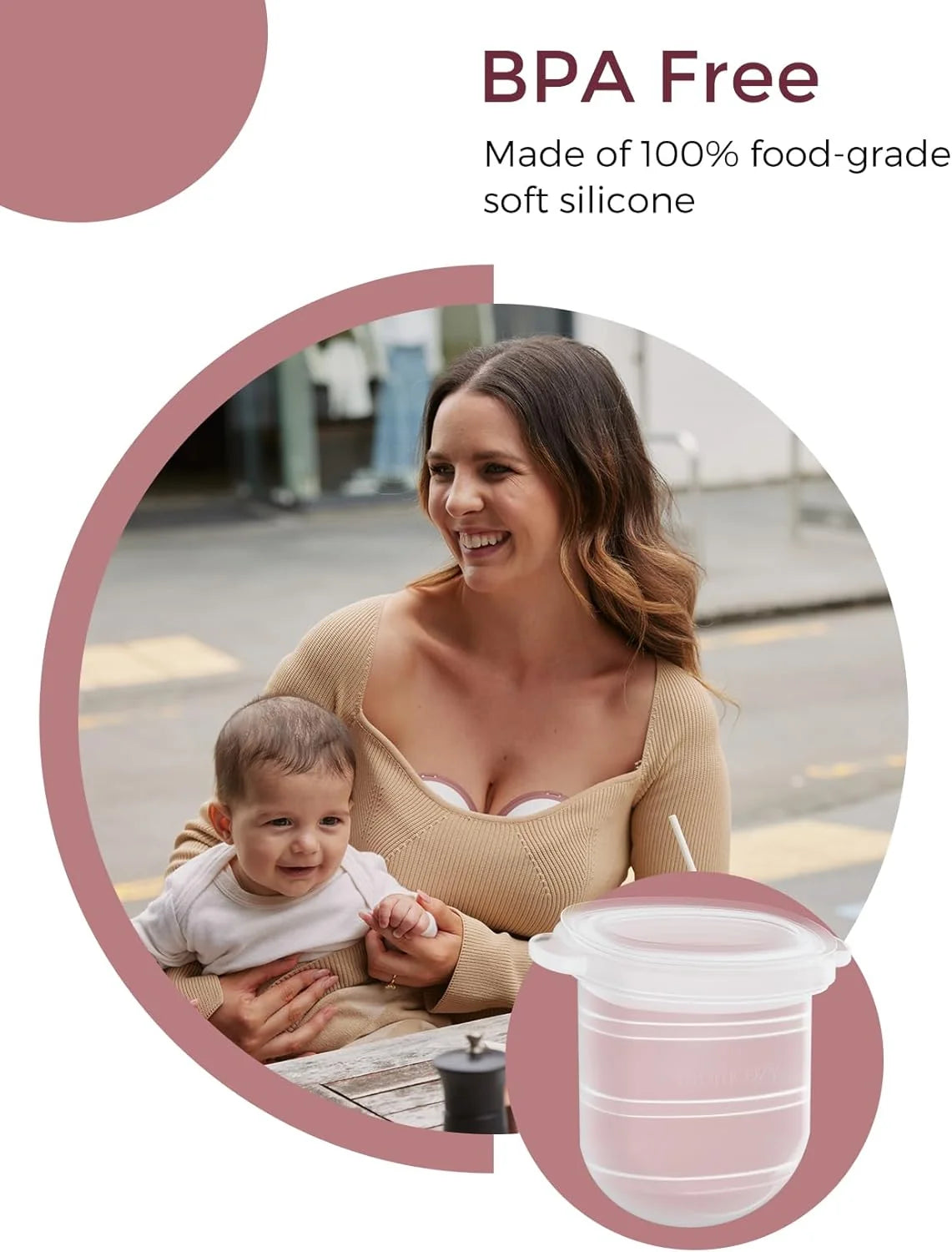 Momcozy Mobile Style M6 – Membranë Rezervë për Pompë Gjiri Elektrike, 2 Copë