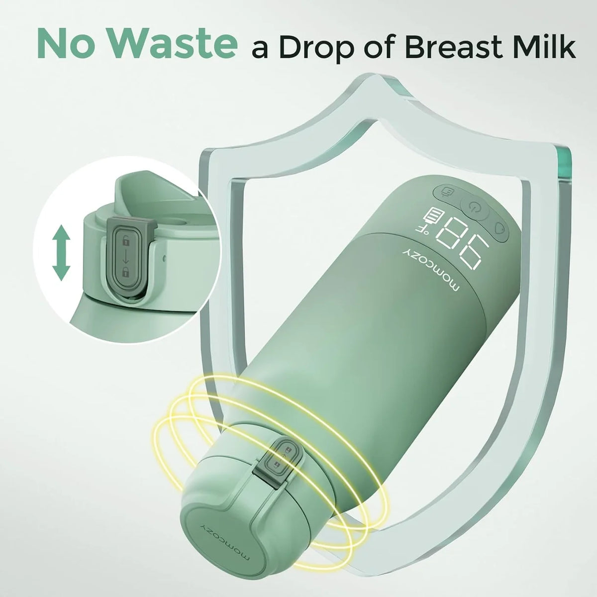 Momcozy MW05 – Ngrohës Portativ për Qumësht dhe Ujë, 500 ml
