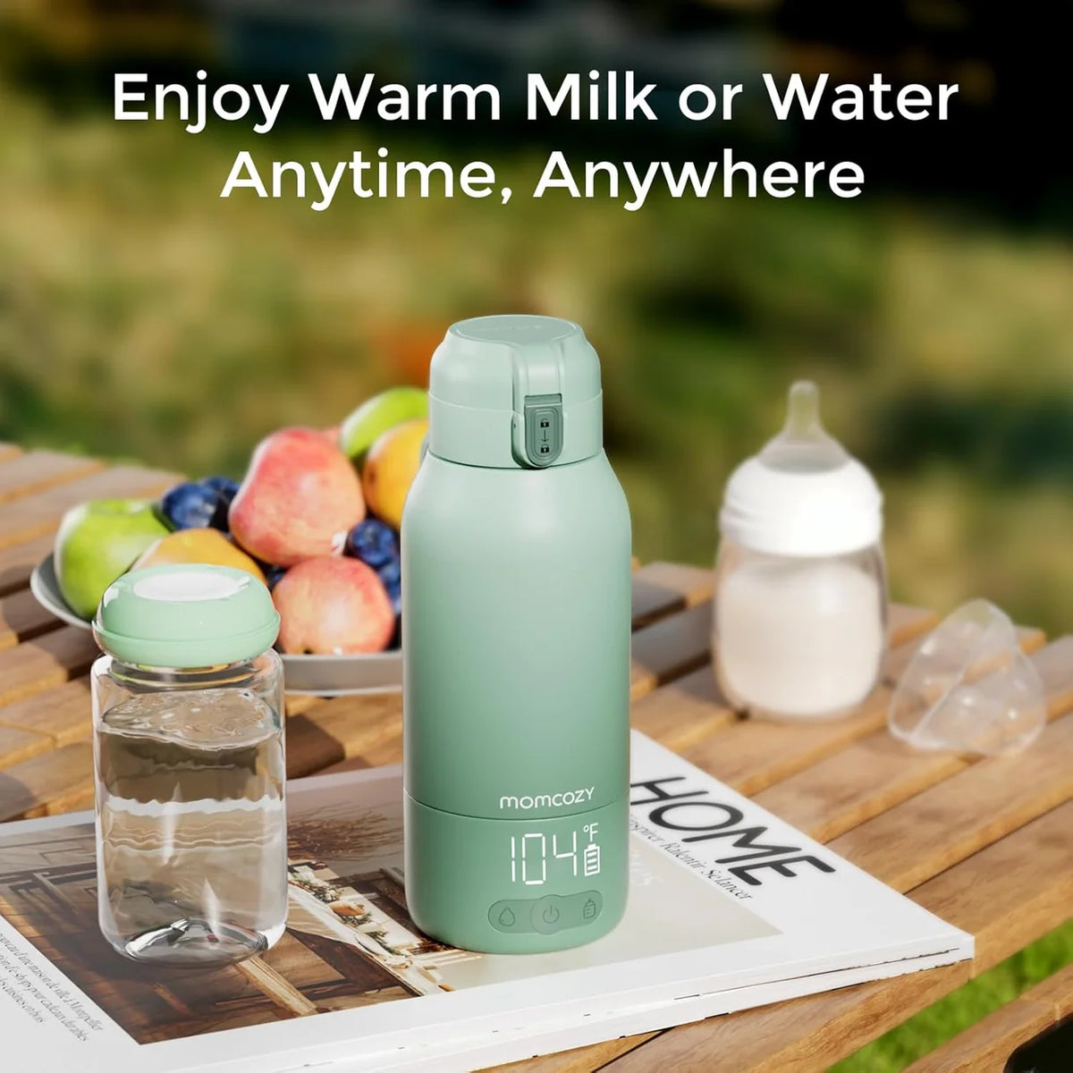 Momcozy MW05 – Ngrohës Portativ për Qumësht dhe Ujë, 500 ml