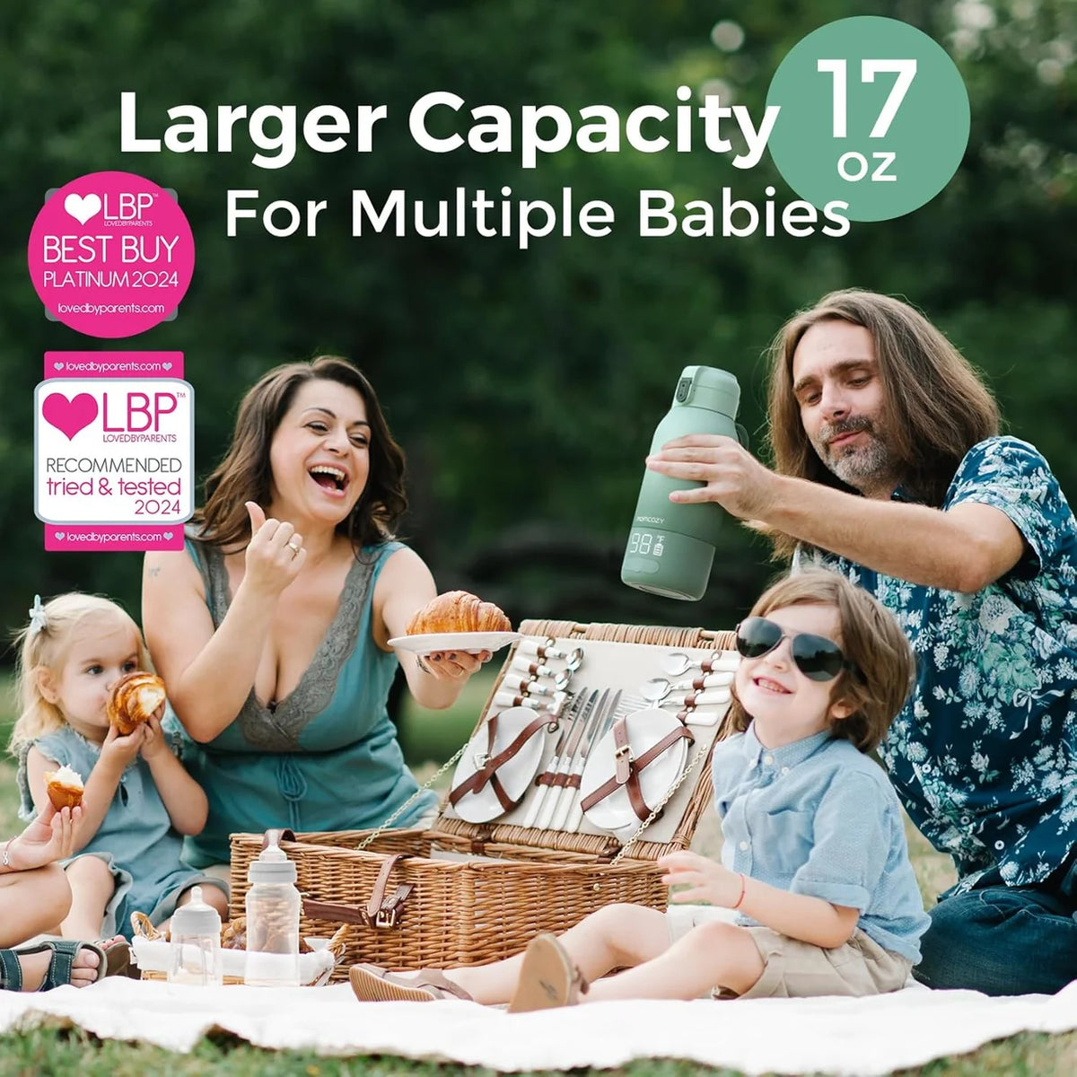 Momcozy MW05 – Ngrohës Portativ për Qumësht dhe Ujë, 500 ml